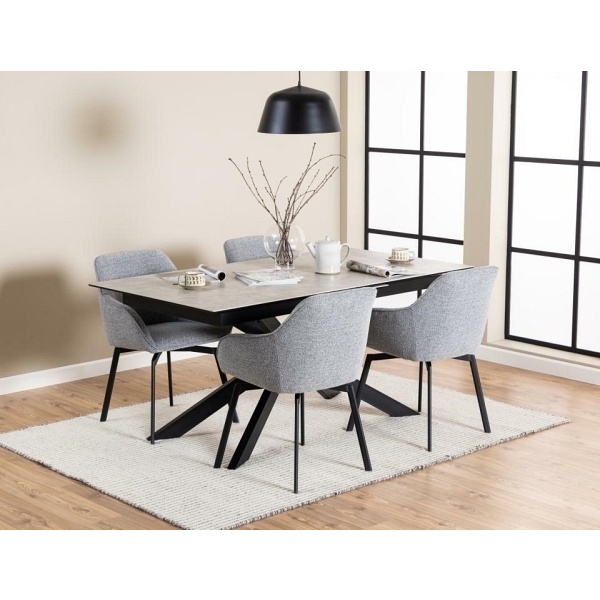 Stół Irwine 168/210x90cm grey Anista - ACTONA